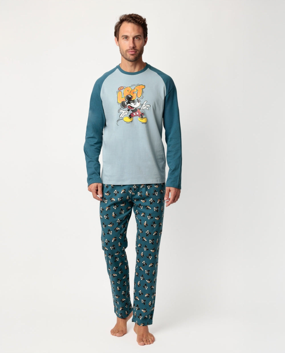 PIJAMA MANGA LARGA HOMBRE LOST MICKEY