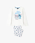 PIJAMA MANGA LARGA NIÑA MENTA STITCH