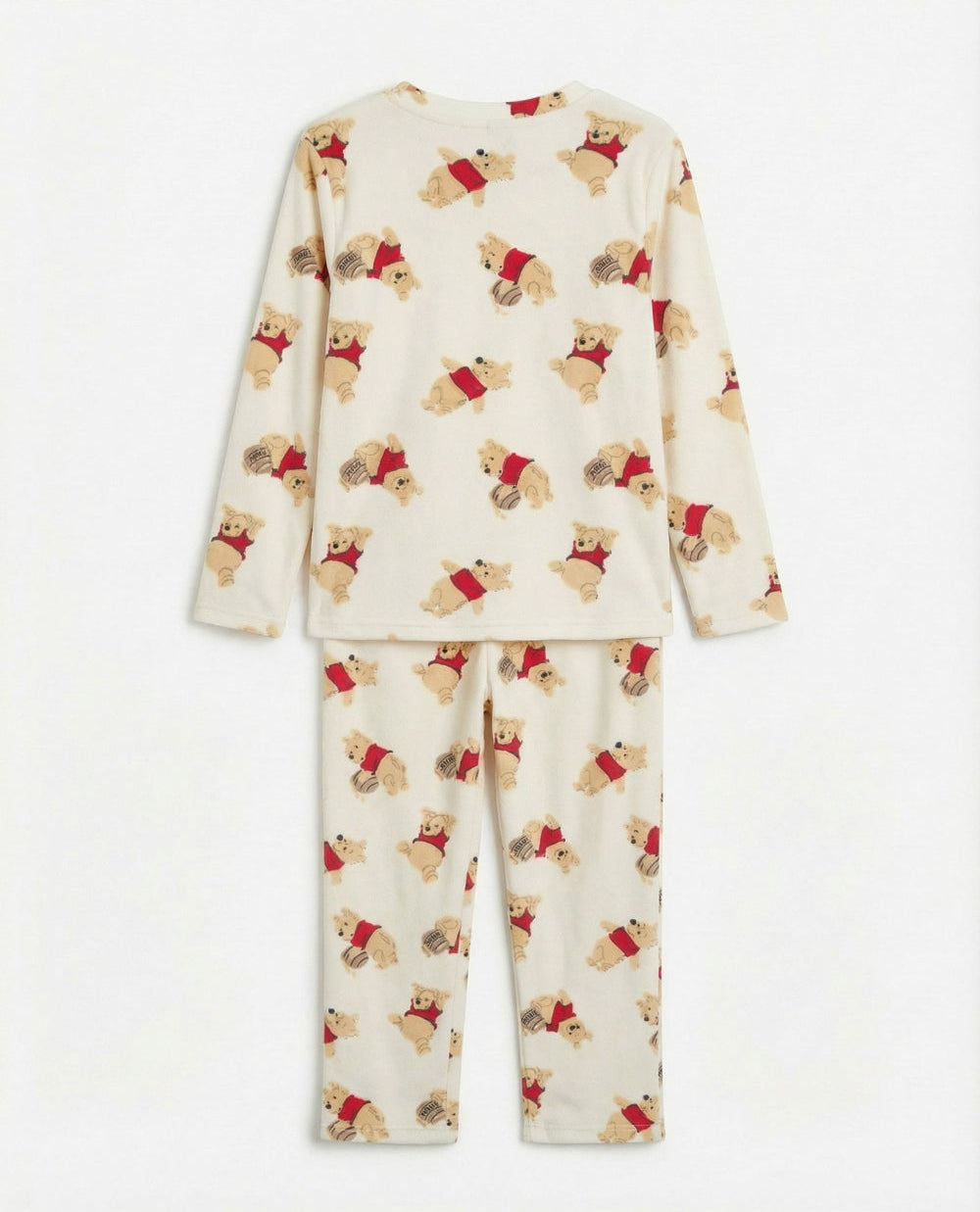 Pijama de niña Disney Winnie the Pooh terciopelo de manga larga