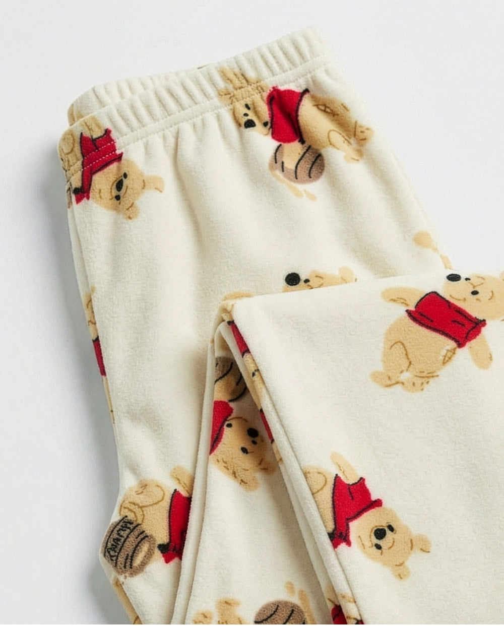 Pijama de niña Disney Winnie the Pooh terciopelo de manga larga