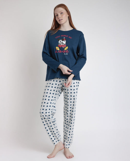 PIJAMA MANGA LARGA MUJER YOU MAKE ME LOVE