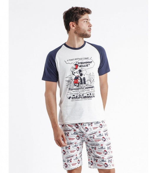 PIJAMA MANGA CORTA STEAMBOAT WILLIE