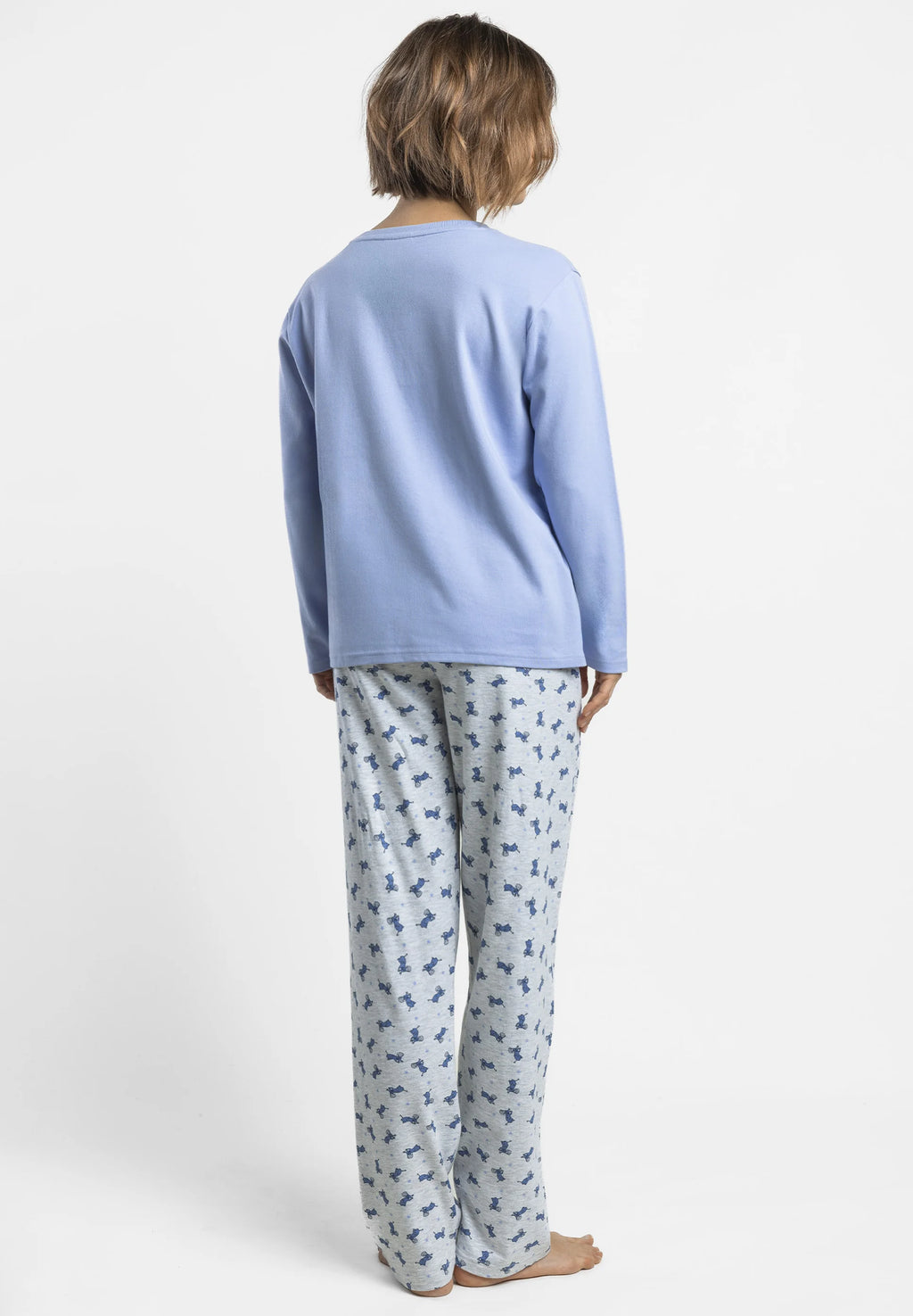 Pijama de mujer Disney Ratatouille Little Chef manga larga azul