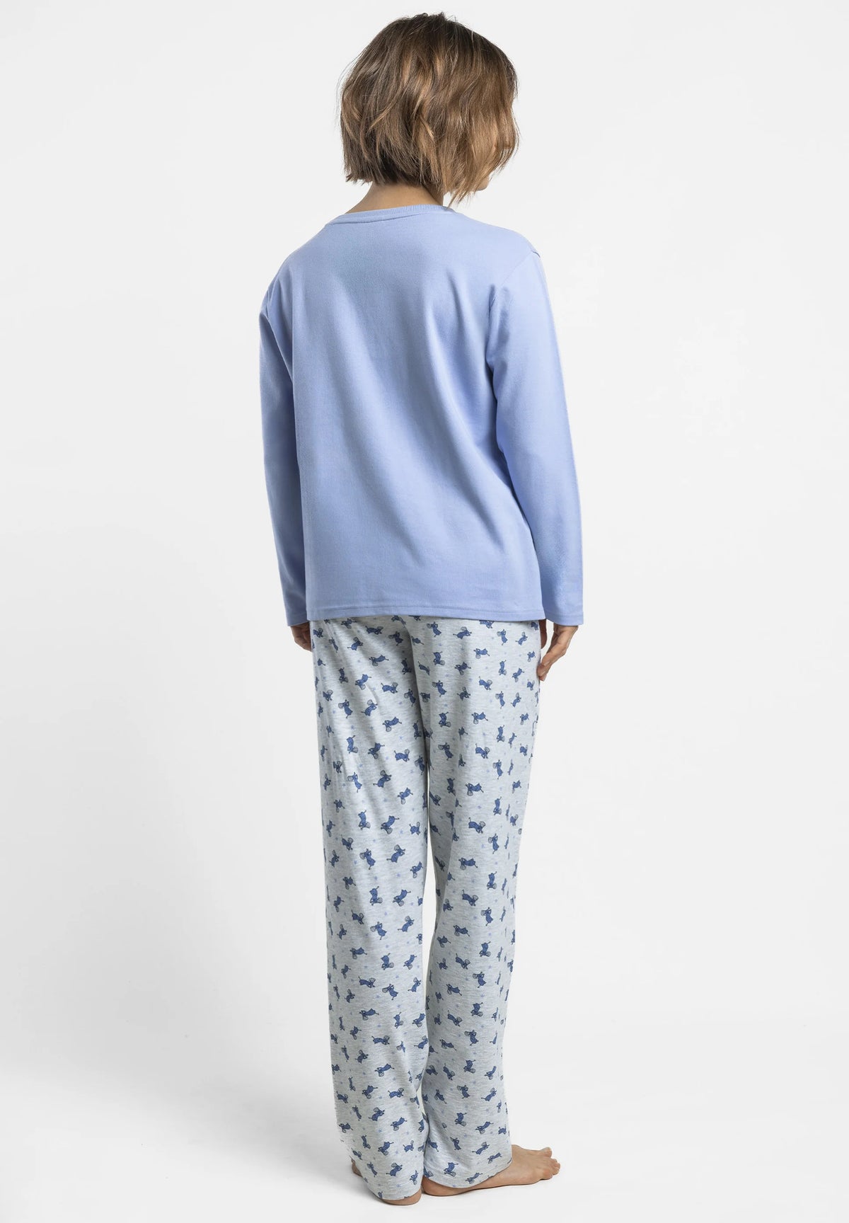Pijama de mujer Disney Ratatouille Little Chef manga larga azul
