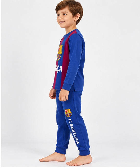 Pijama infantil FC Barcelona azul y grana Barcelona