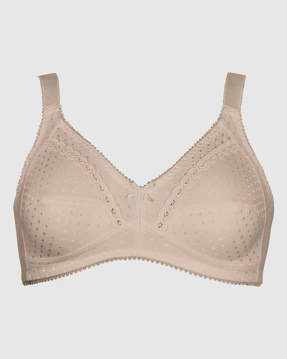 SUJETADOR SIN AROS NI RELLENO ALGODON JACQUARD 5217