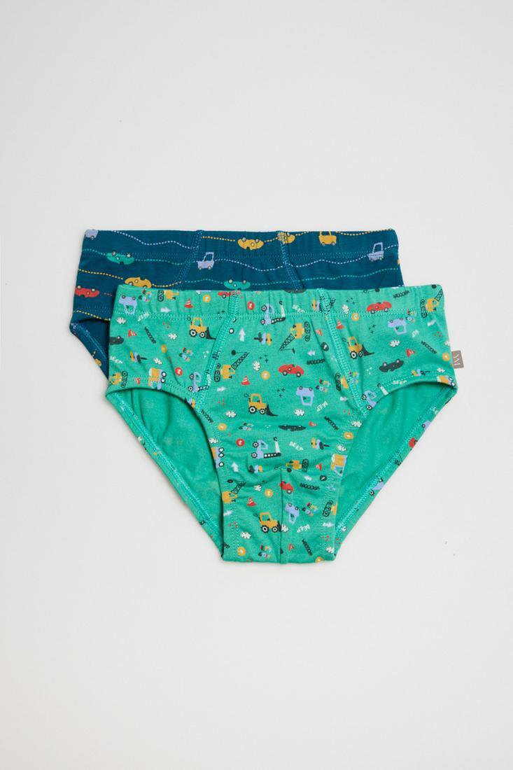 PACK-2 SLIPS INFANTIL NIÑO COCHES