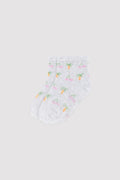 CALCETINES BEBE CORTOS GREY CHERRYS