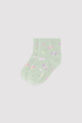 CALCETINES BEBE CORTOS GREEN BUTTERFLIES