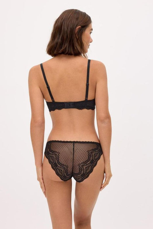 CONJUNTO SUJETADOR CON ARO CON RELLENO Y BRAGA MINI