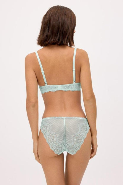 CONJUNTO SUJETADOR CON ARO CON RELLENO Y BRAGA MINI