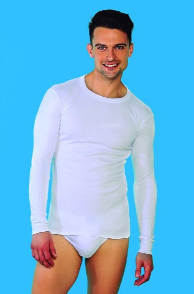 CAMISETA TÉRMICA INTERIOR MANGA LARGA 100% ALGODÓN