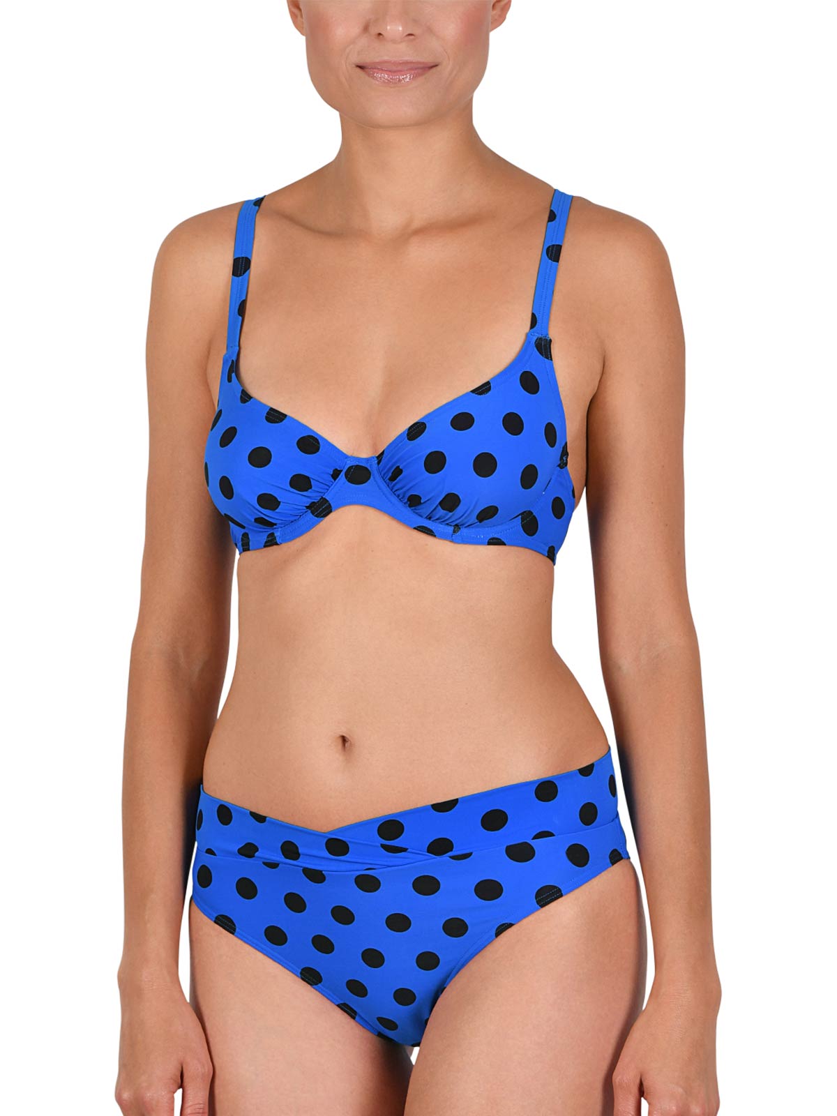 BIKINI CON ARO SIN RELLENO DISEÑO DE LUNARES