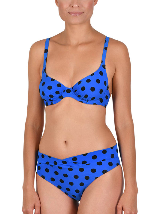 BIKINI CON ARO SIN RELLENO DISEÑO DE LUNARES