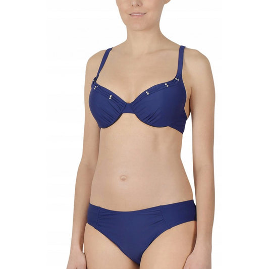 BIKINI CON ARO RELLENO LIGERO BASIC BLUE