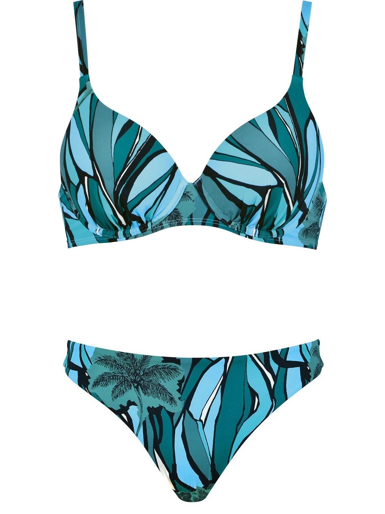 BIKINI CON ARO Y FOAM BRAGA MINI BLUE FORESTS