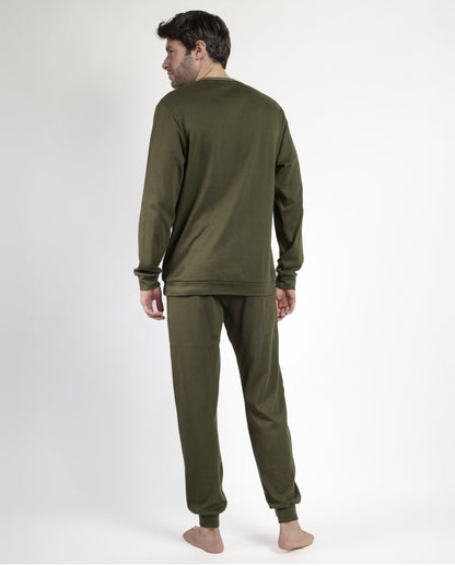 PIJAMA MANGA LARGA HOMBRE EMBOSSING