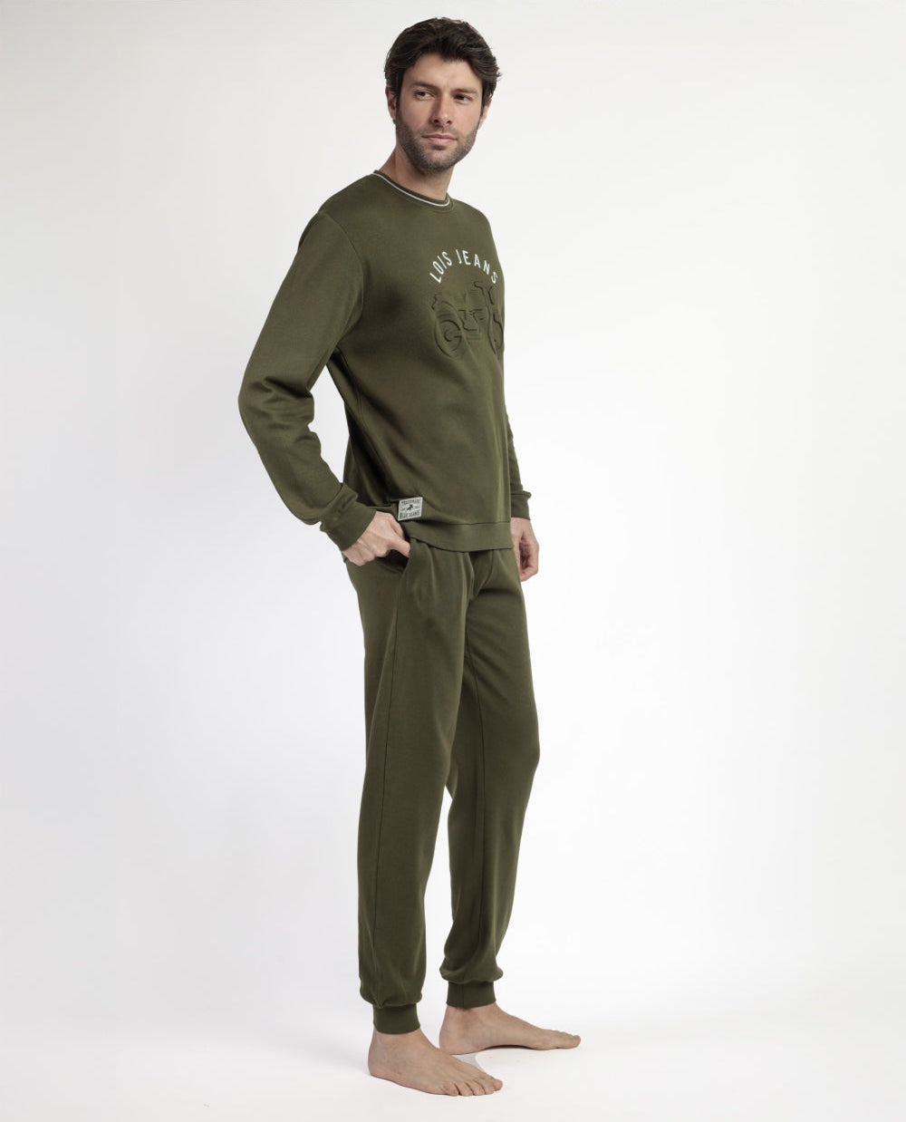 PIJAMA MANGA LARGA HOMBRE EMBOSSING