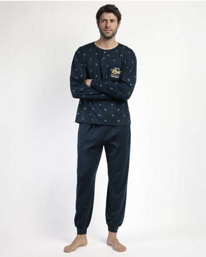 PIJAMA MANGA LARGA HOMBRE TAPETA SNOW