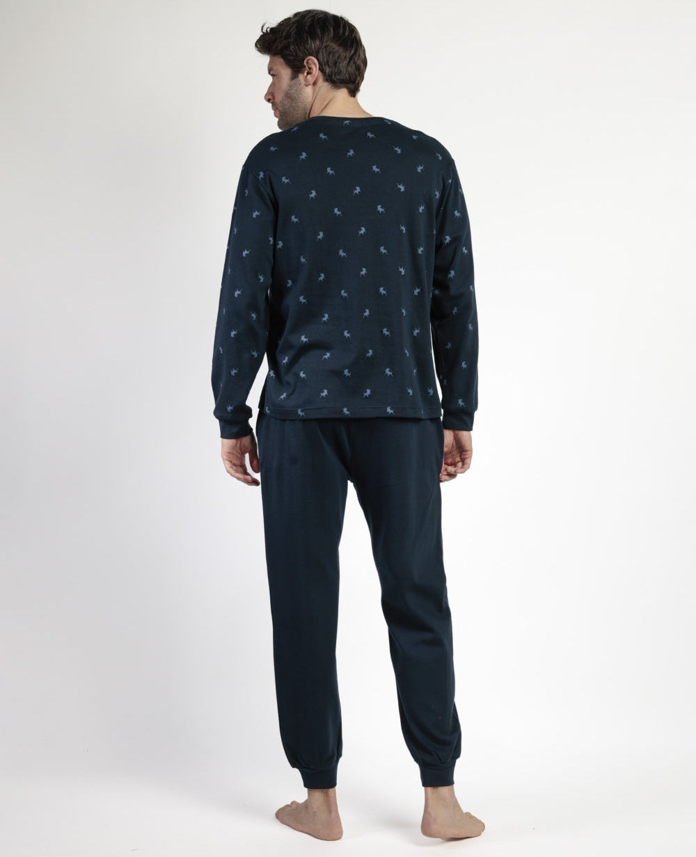 PIJAMA MANGA LARGA HOMBRE TAPETA SNOW