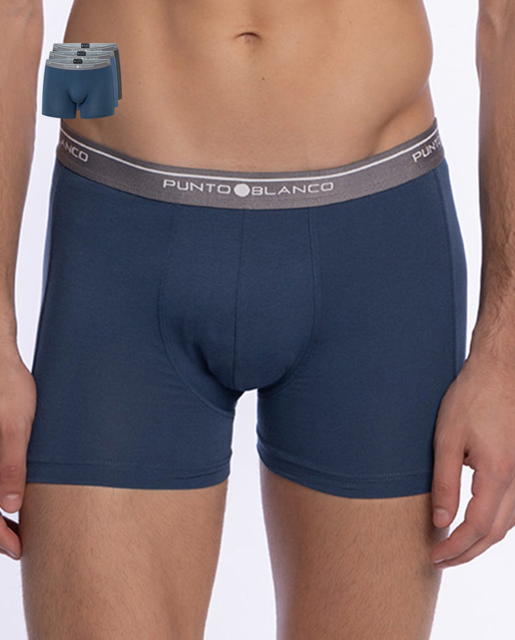 PACK-3 BOXERS BASIX PUNTO BLANCO 529