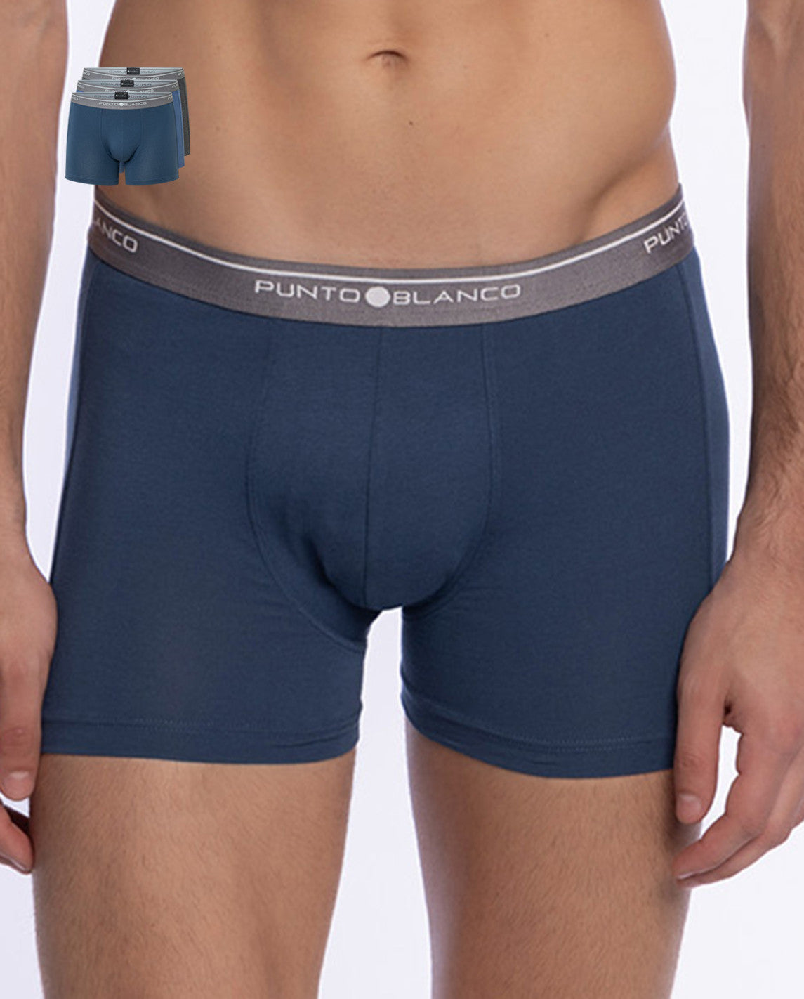 PACK-3 BOXERS BASIX PUNTO BLANCO 529