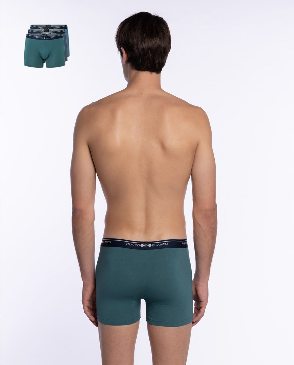 PACK-3 BOXERS BASIX PUNTO BLANCO 554