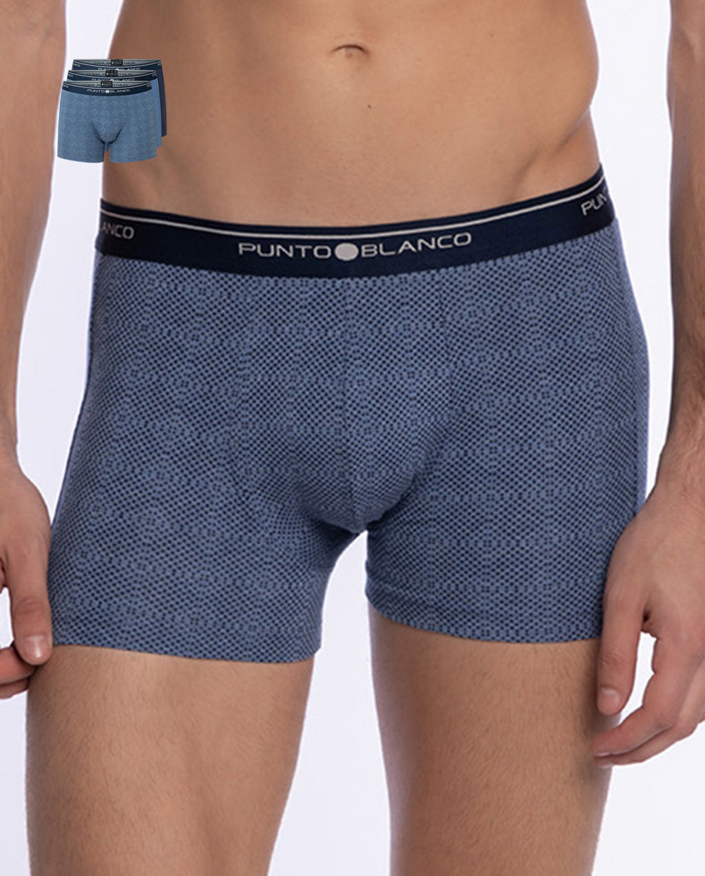 PACK-3 BOXERS BASIX PUNTO BLANCO 523