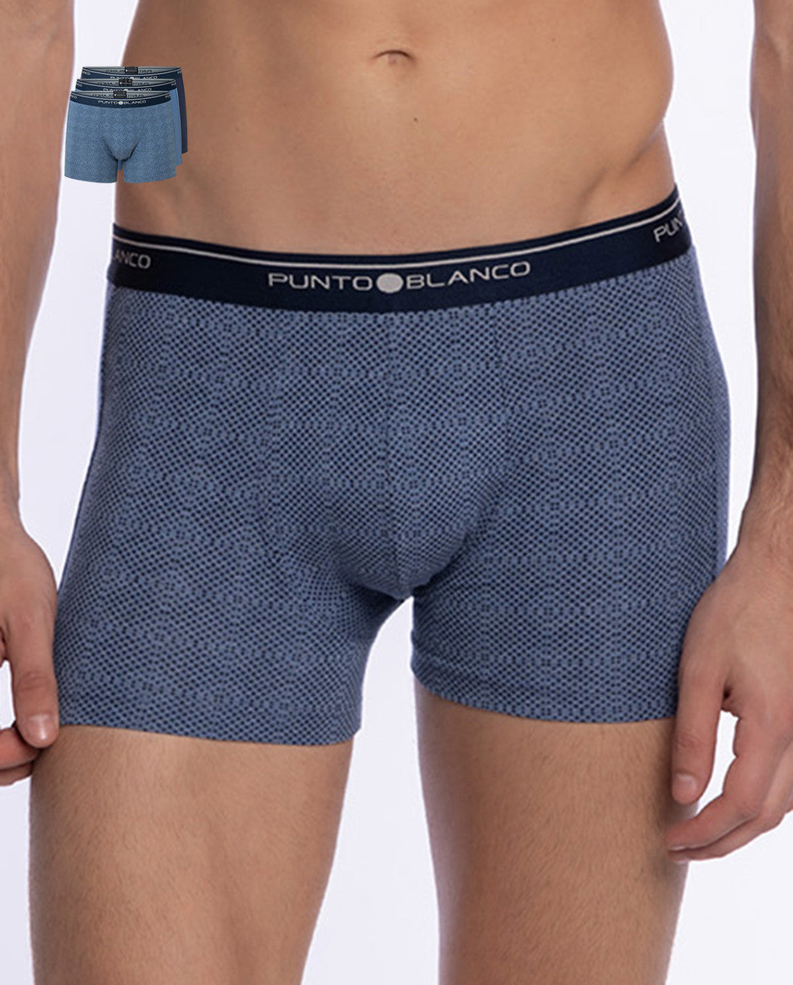 PACK-3 BOXERS BASIX PUNTO BLANCO 523