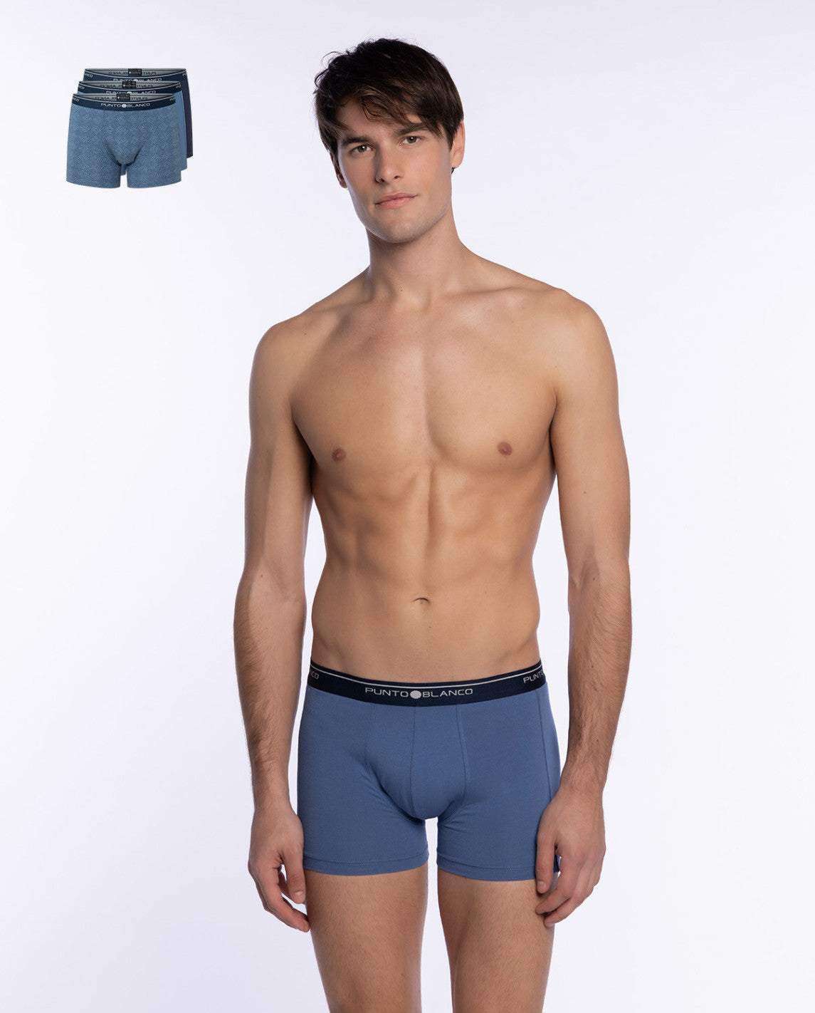 PACK-3 BOXERS BASIX PUNTO BLANCO 523