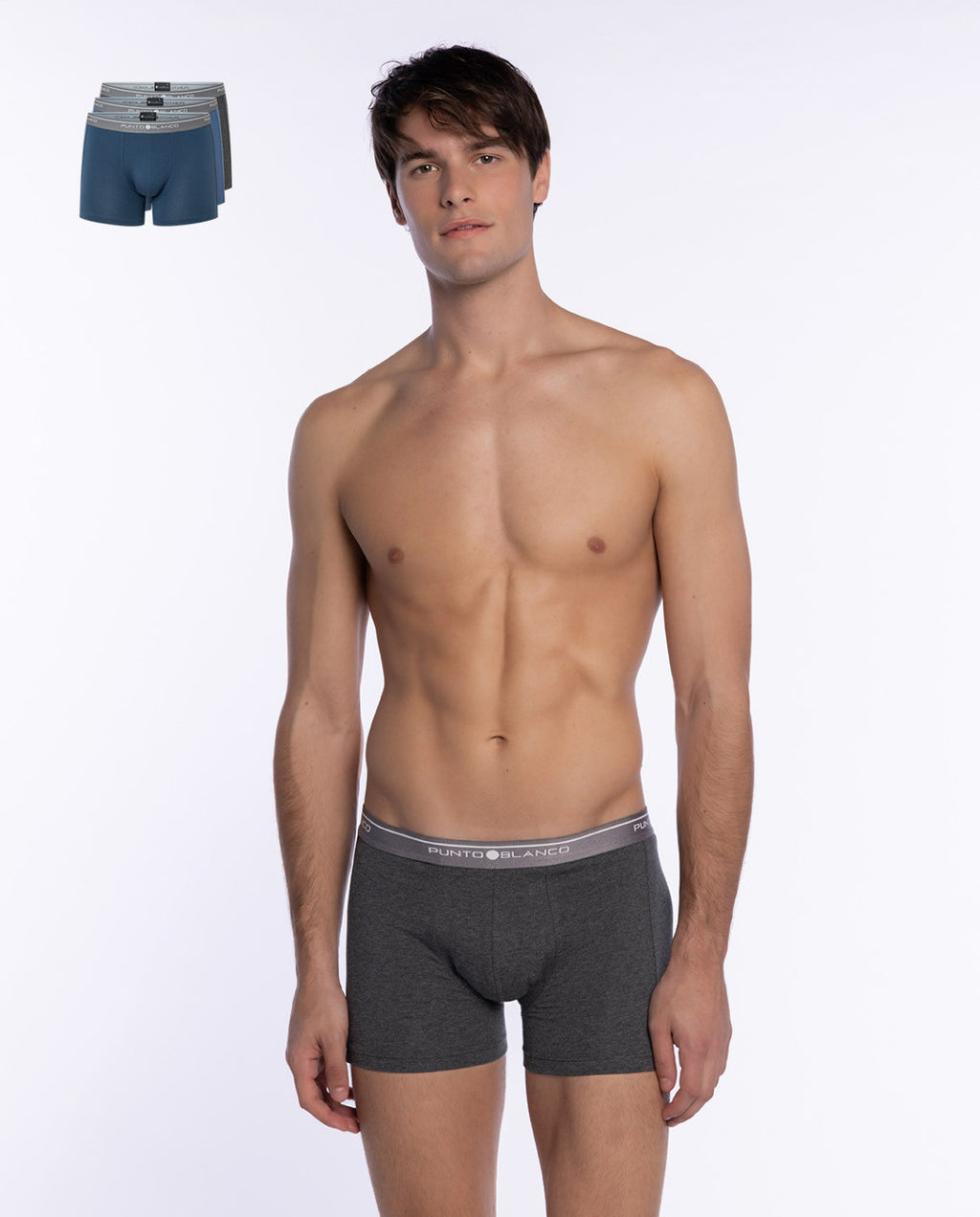 PACK-3 BOXERS BASIX PUNTO BLANCO 529