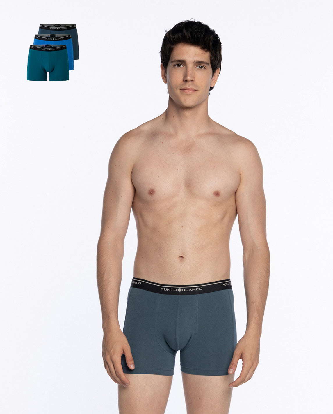 PACK-3 BOXERS BASIX PUNTO BLANCO 523