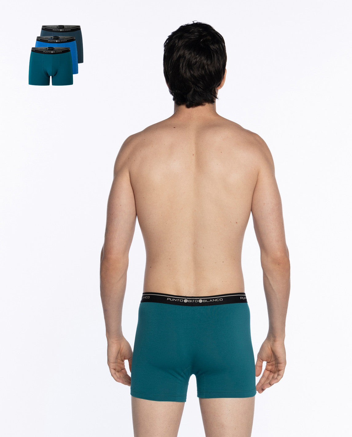 PACK-3 BOXERS BASIX PUNTO BLANCO 523