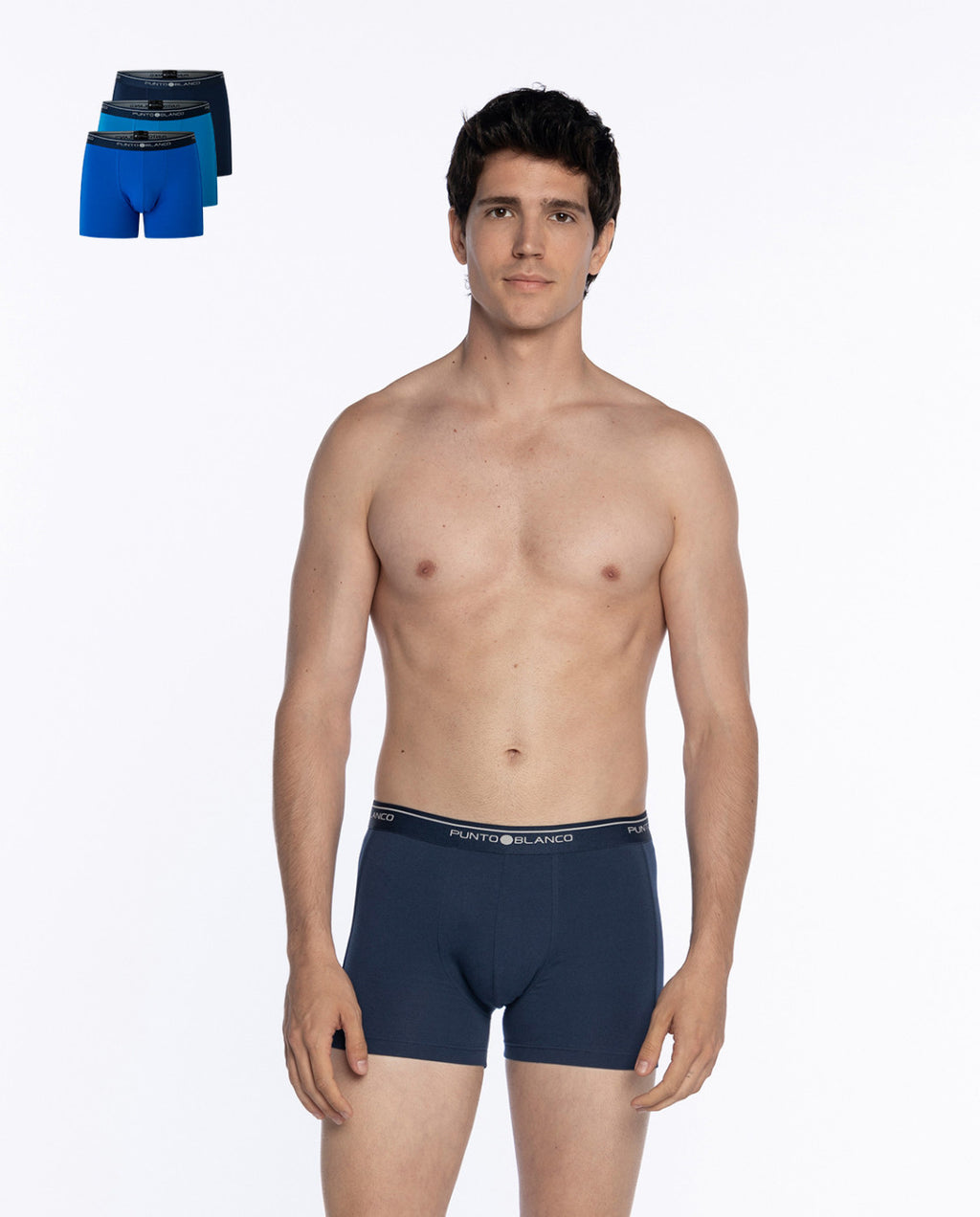 PACK-3 BOXERS BASIX PUNTO BLANCO 673