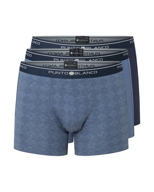 PACK-3 BOXERS BASIX PUNTO BLANCO 523