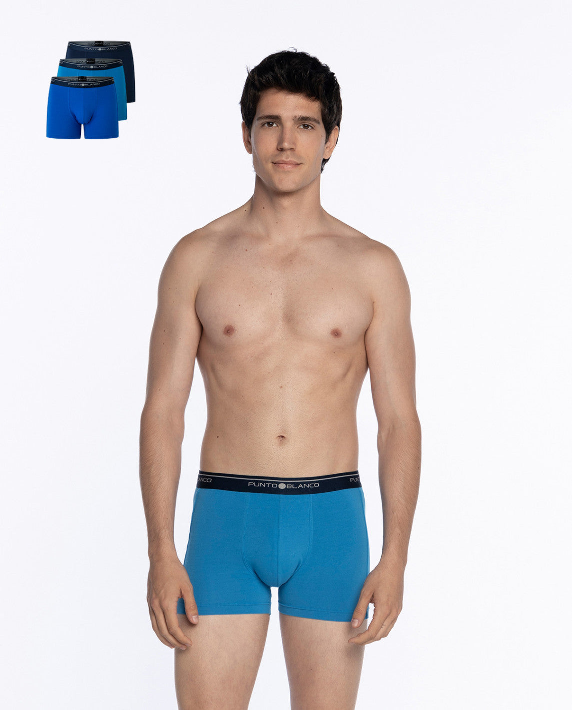 PACK-3 BOXERS BASIX PUNTO BLANCO 673