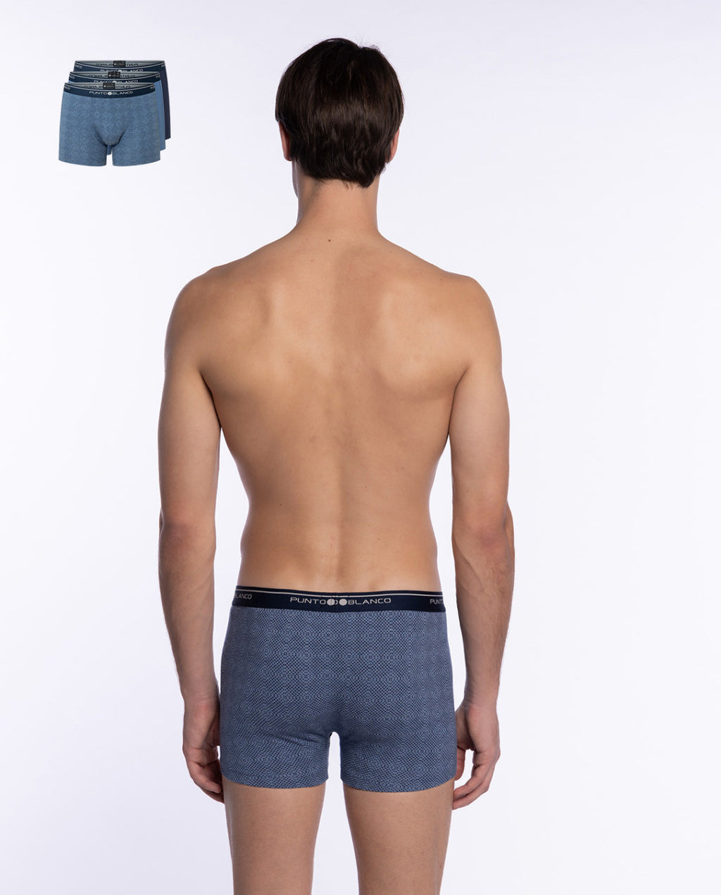 PACK-3 BOXERS BASIX PUNTO BLANCO 523