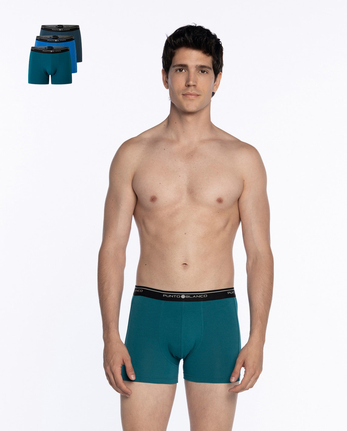 PACK-3 BOXERS BASIX PUNTO BLANCO 523