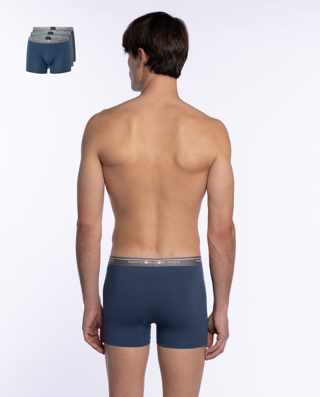 PACK-3 BOXERS BASIX PUNTO BLANCO 529