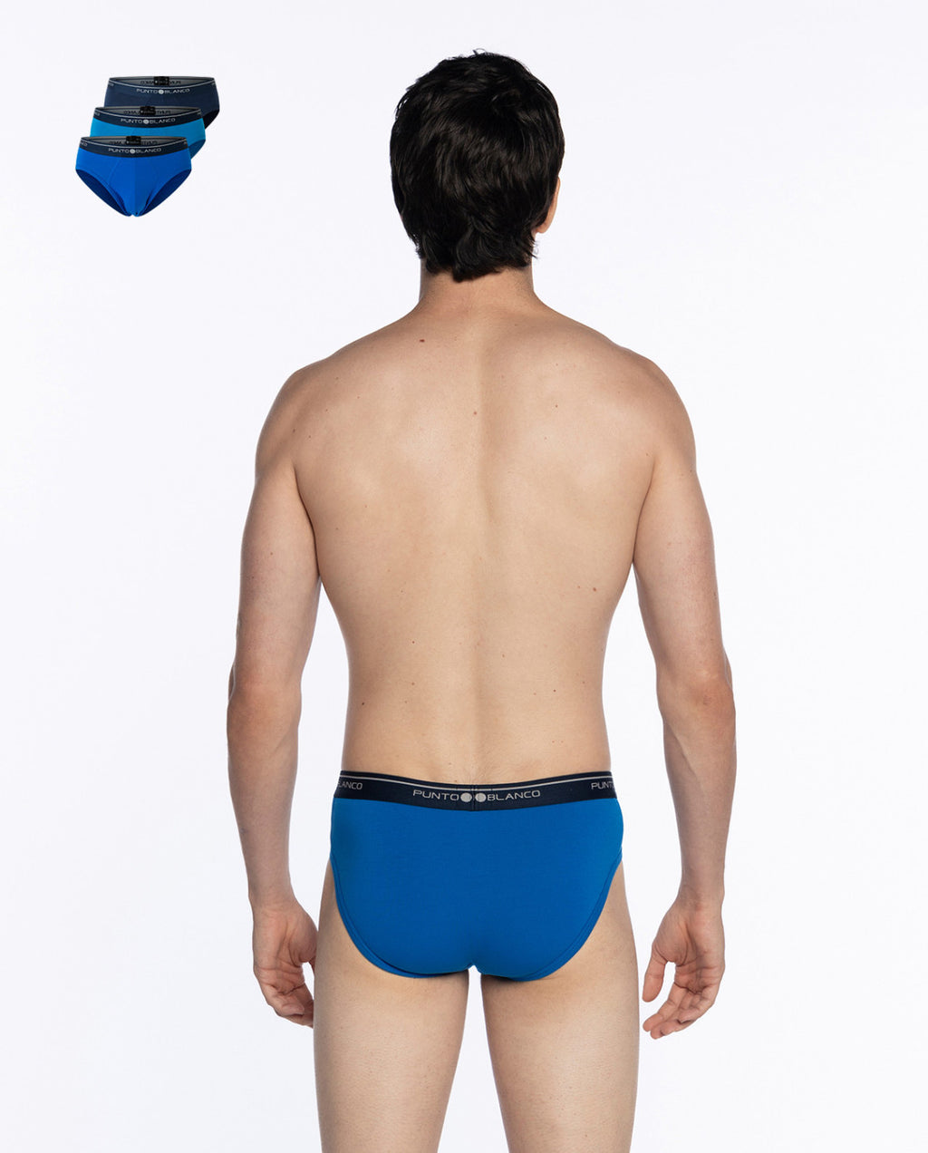 PACK-3 SLIPS BASIX PUNTO BLANCO 673