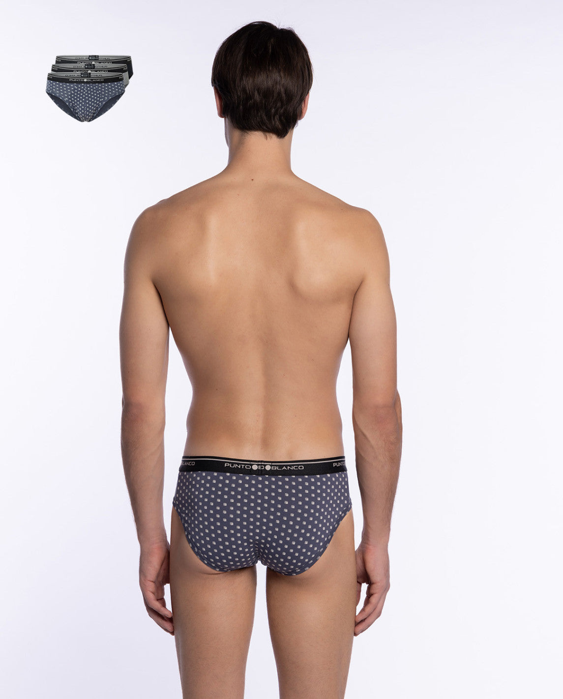 PACK-3 SLIPS BASIX PUNTO BLANCO 522