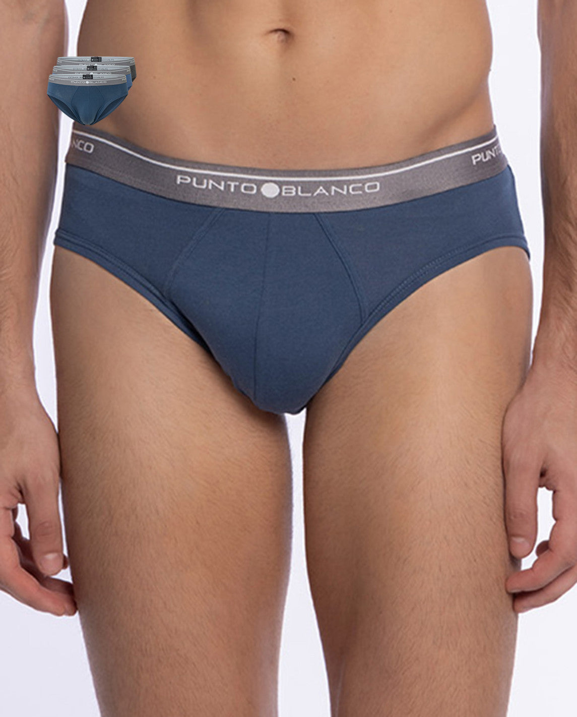 PACK-3 SLIPS BASIX PUNTO BLANCO 554