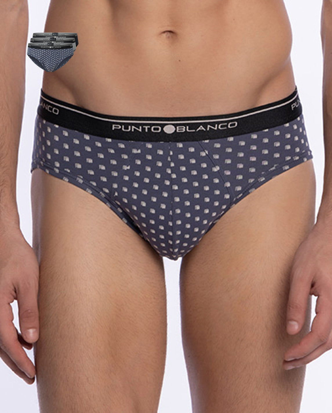PACK-3 SLIPS BASIX PUNTO BLANCO 522