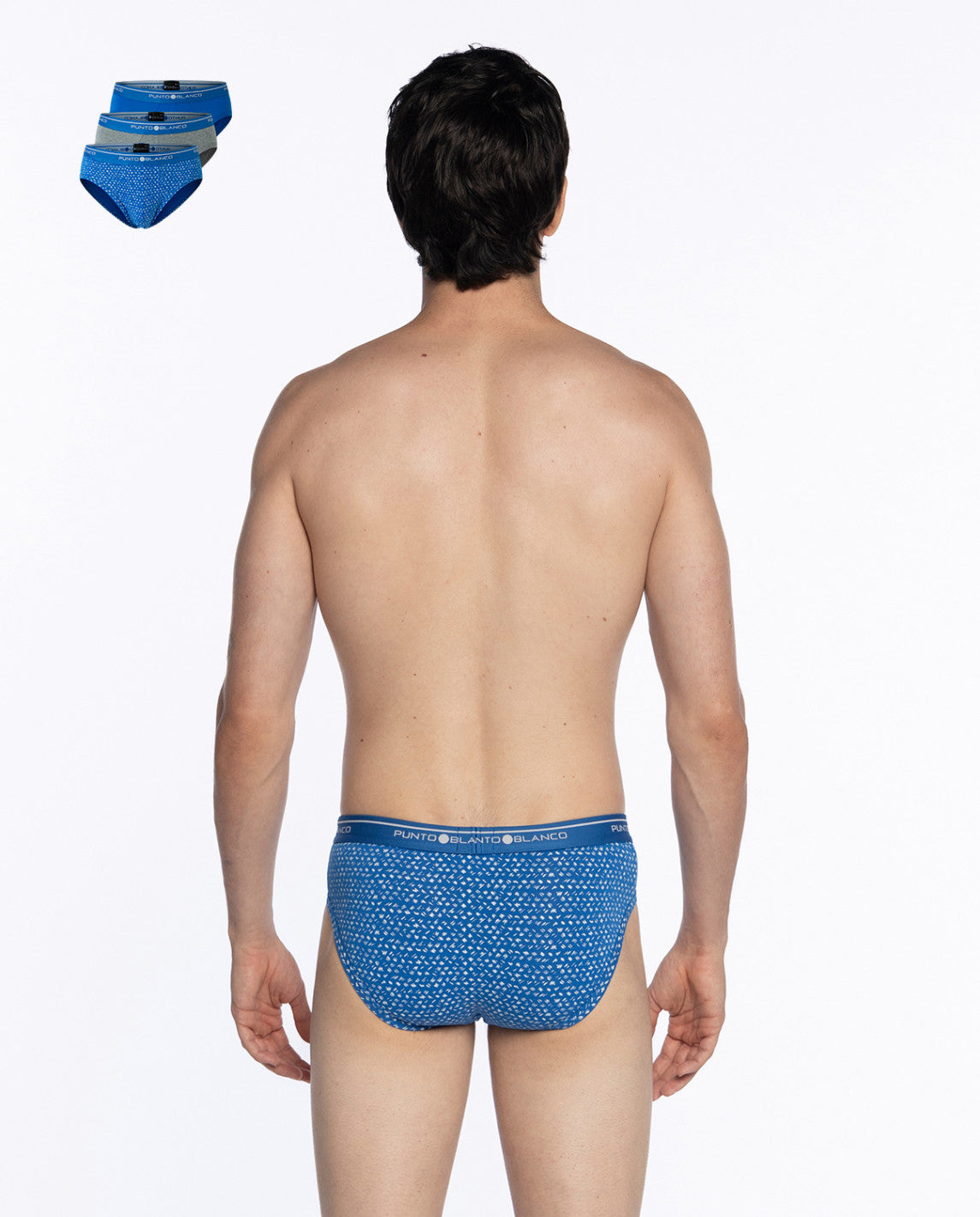 PACK-3 SLIPS BASIX PUNTO BLANCO 677