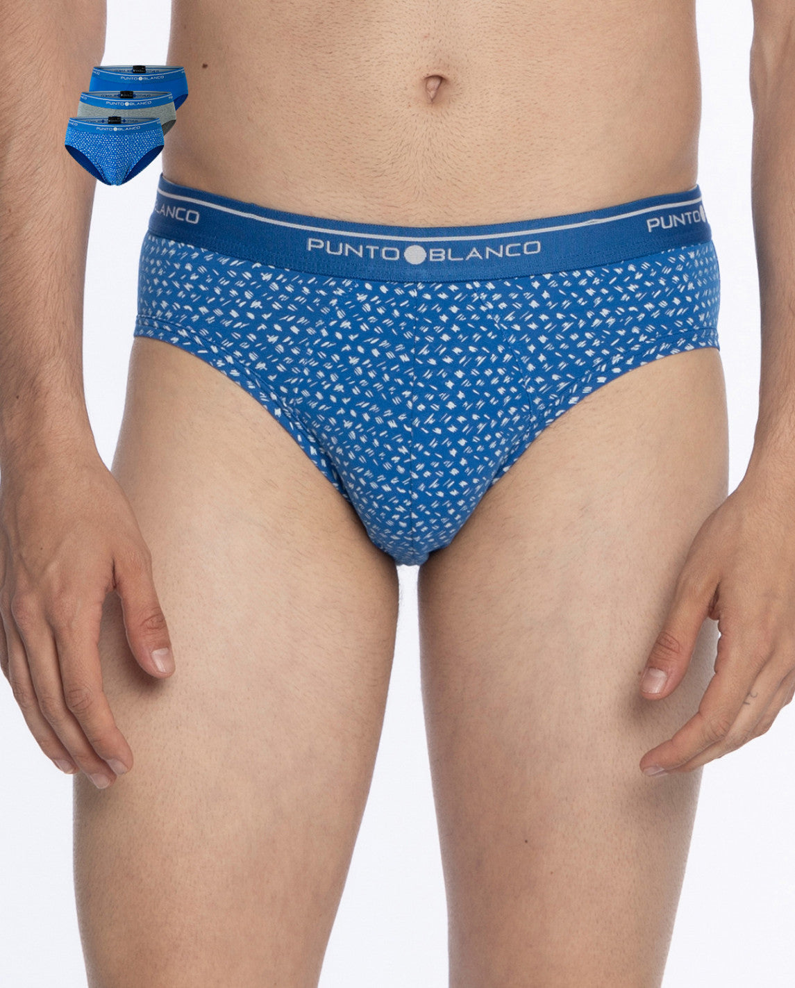 PACK-3 SLIPS BASIX PUNTO BLANCO 677