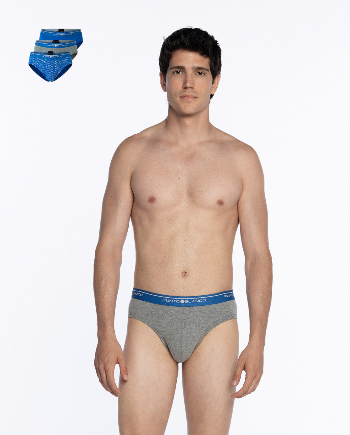 PACK-3 SLIPS BASIX PUNTO BLANCO 677