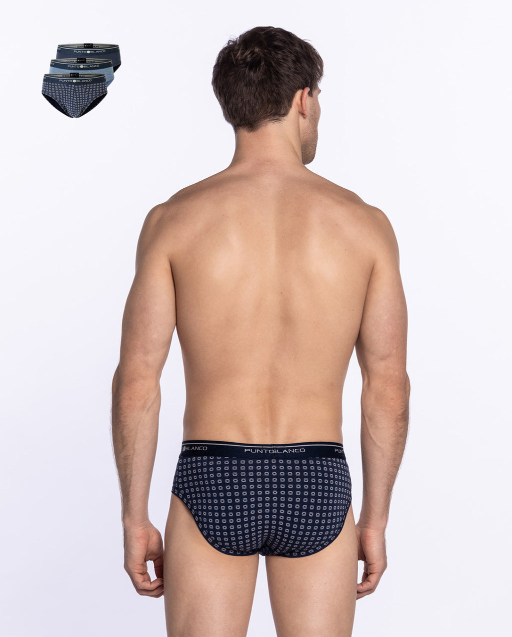 PACK-3 SLIPS BASIX PUNTO BLANCO 539