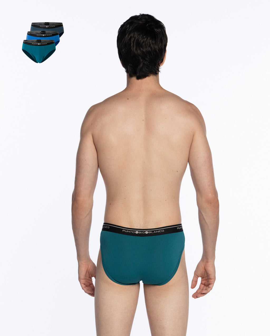 PACK-3 SLIPS BASIC PUNTO BLANCO 674