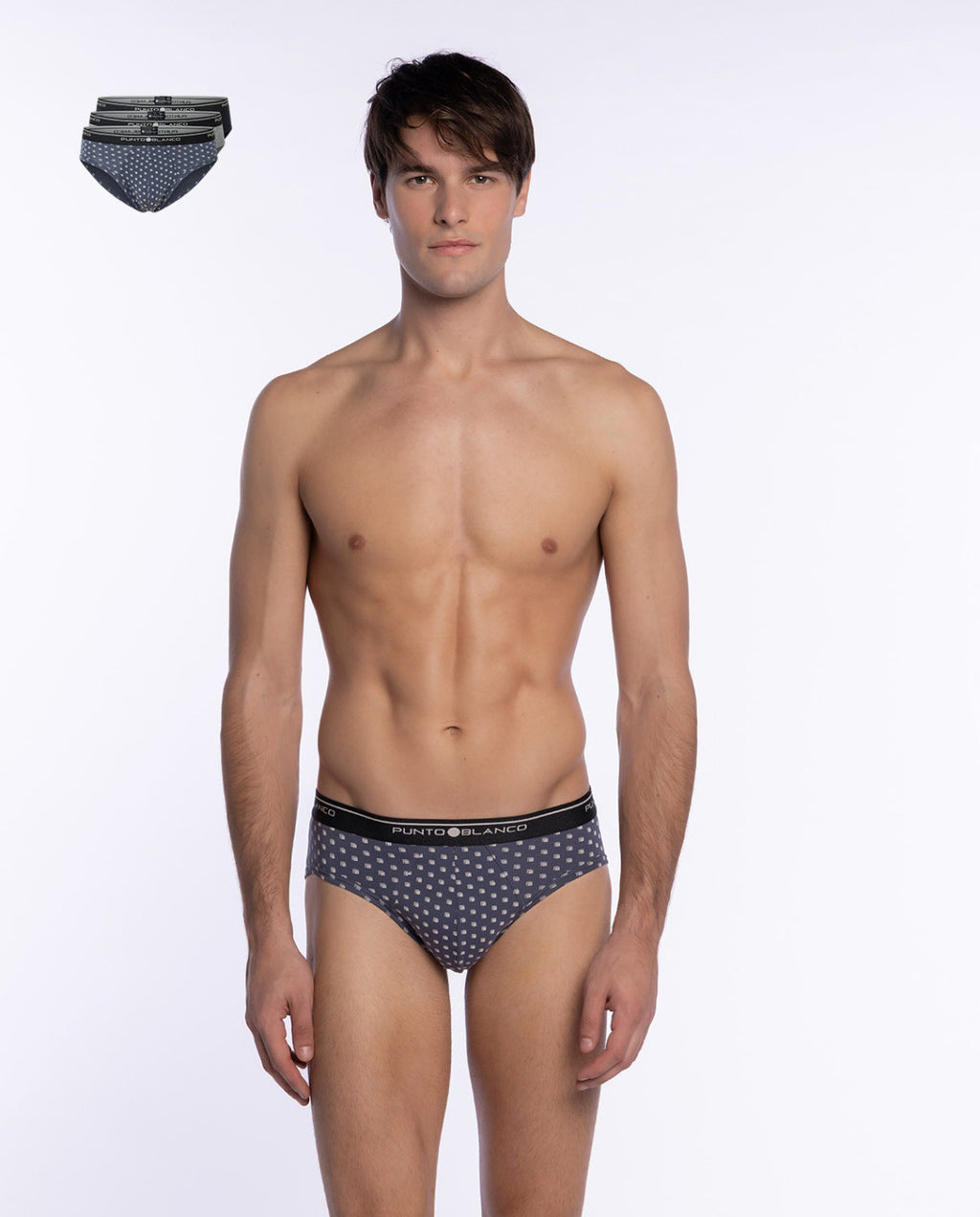 PACK-3 SLIPS BASIX PUNTO BLANCO 522