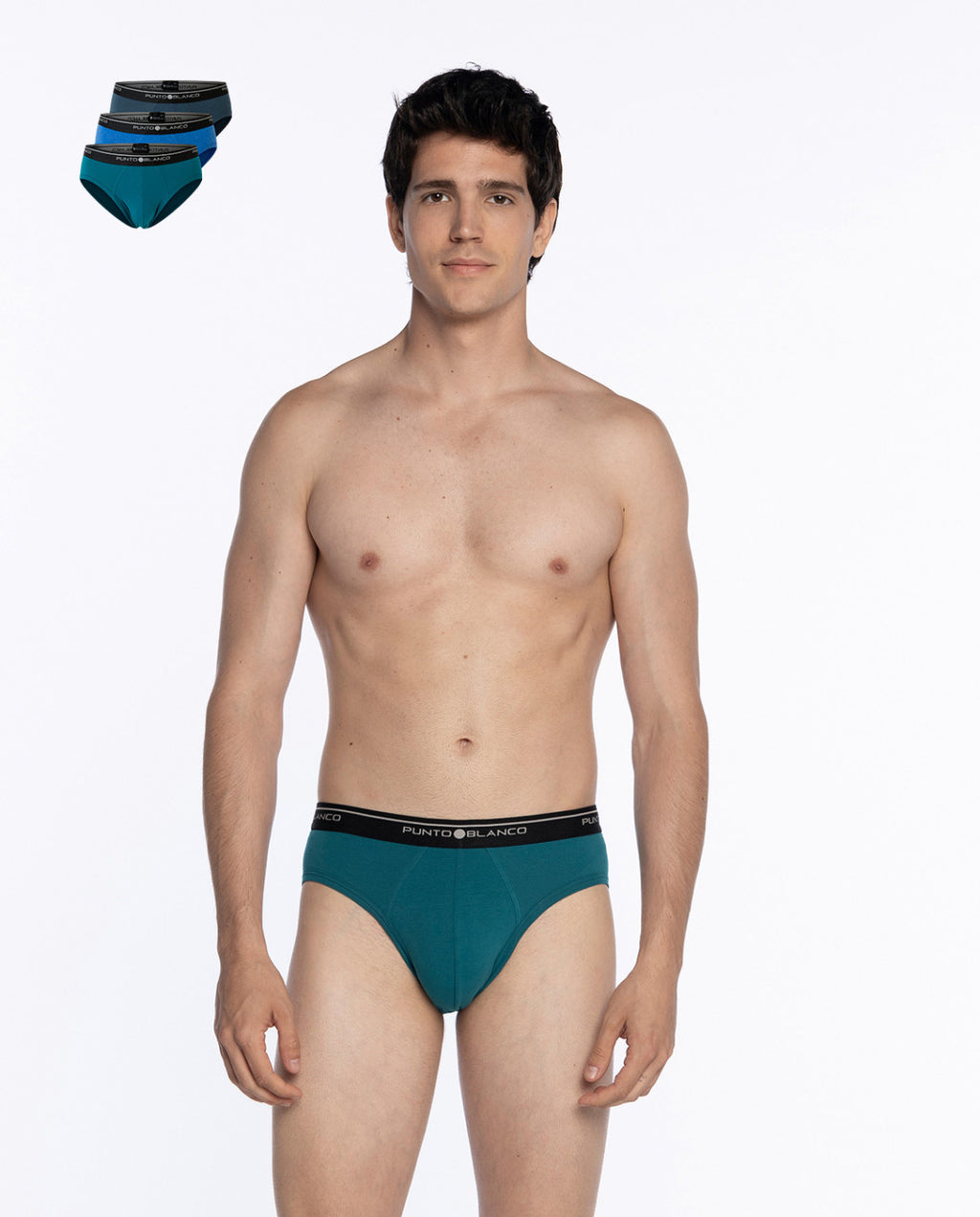 PACK-3 SLIPS BASIC PUNTO BLANCO 674